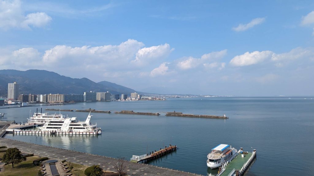 琵琶湖ホテルからの眺望